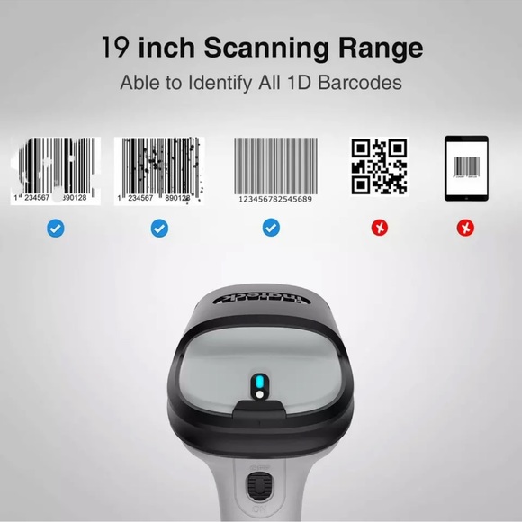 Inateck 1D Barcode Scanner Wireless Bluetooth Barcode Reader Scanner, BCST-70 - Picture 8 of 13